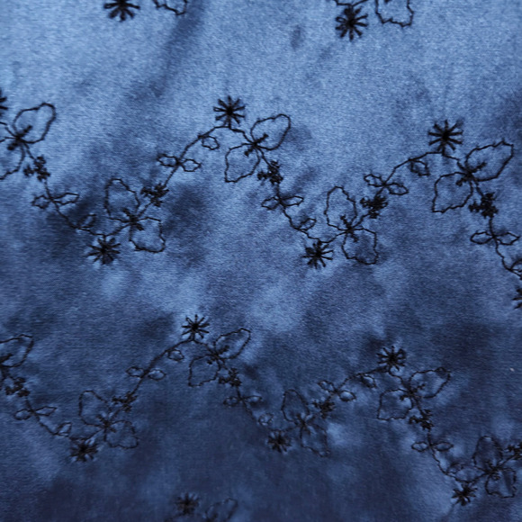 Vintage 90s Y2K Betsey Johnson Babydoll Dress Size XS/S Blue Silk Floral Print - Picture 11 of 14